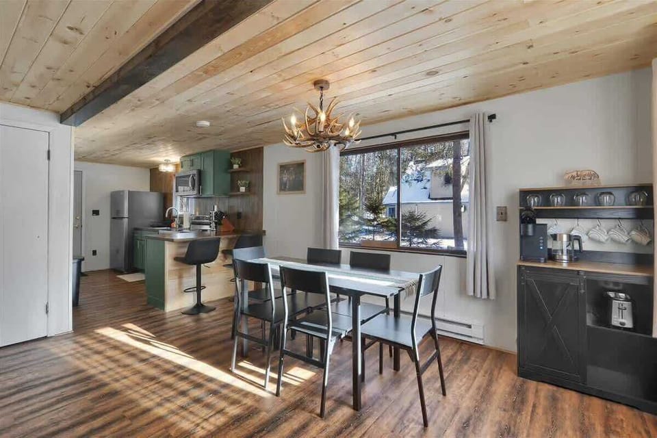 Open Dining Area with Large Table and Natural Light