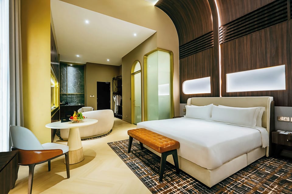 Signature Double Room, Non Smoking, City View | Minibar, in-room safe, WiFi (free), bed sheets