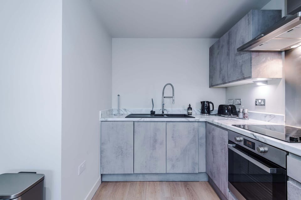 Sleek Contemporary Kitchen Space