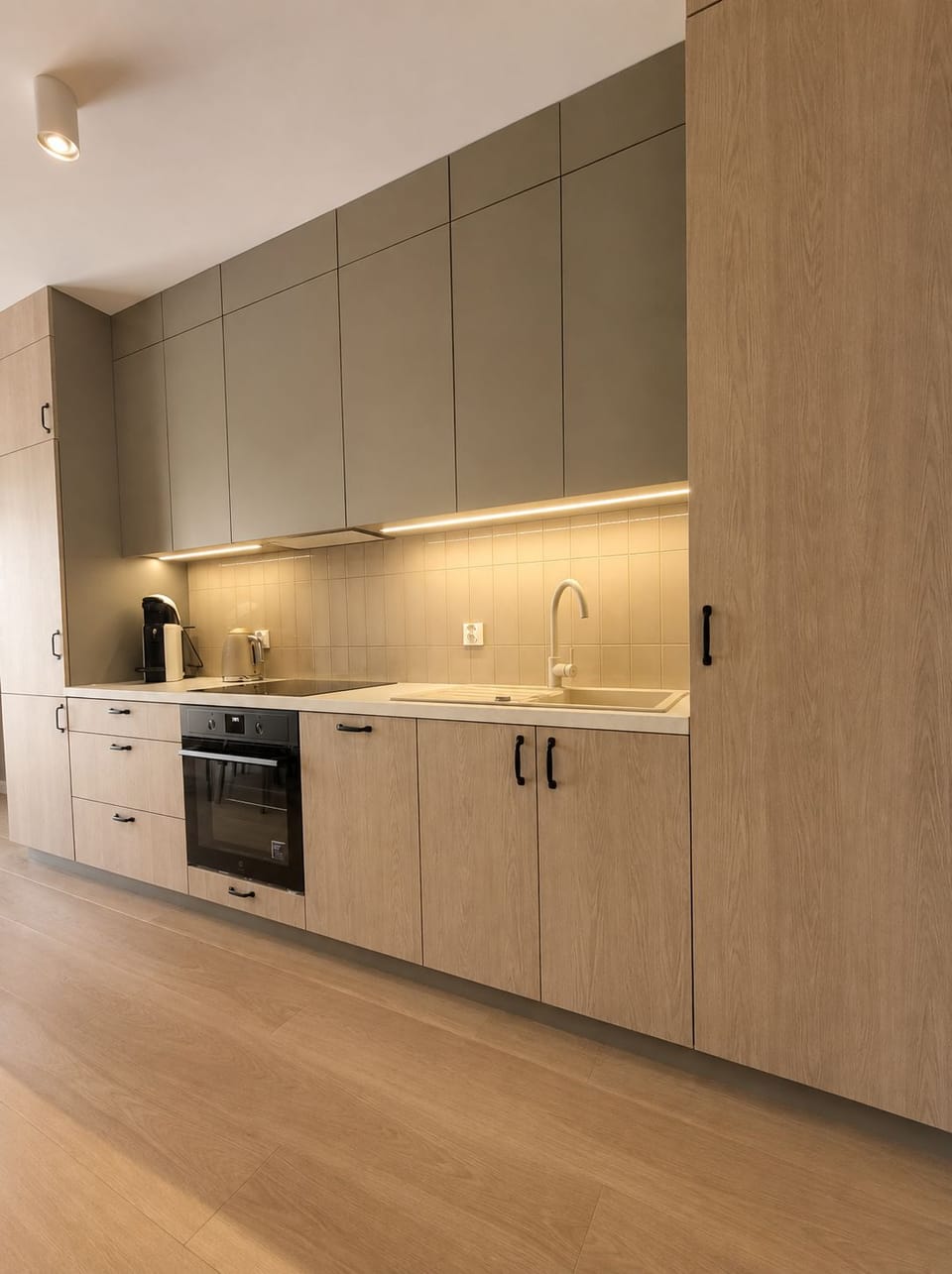 Premium Penthouse | Private kitchen | Fridge, microwave, stovetop, dishwasher