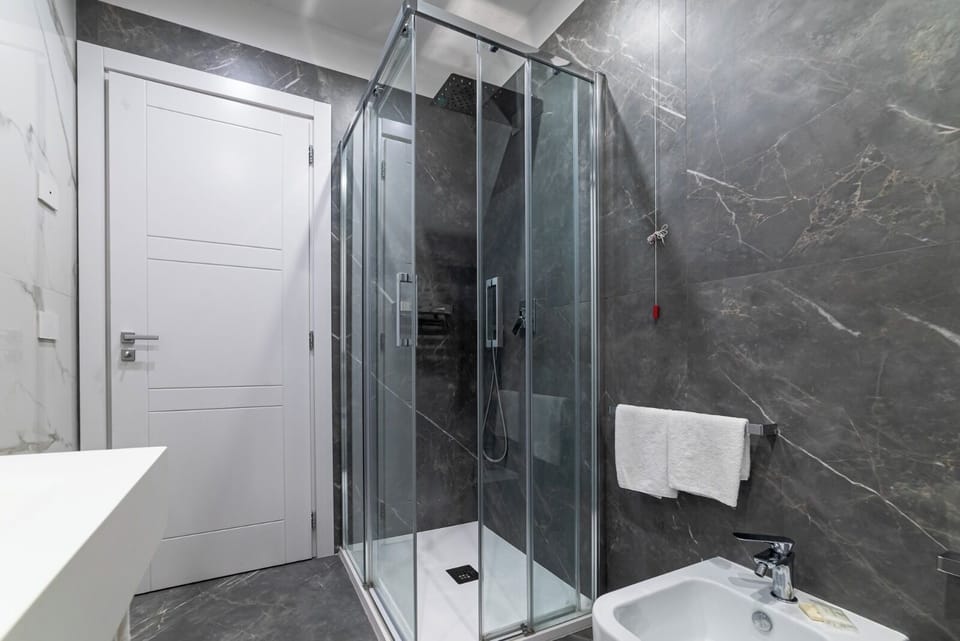 Standard Double Room, Balcony, Hill View | Bathroom | Shower, hair dryer, slippers, towels