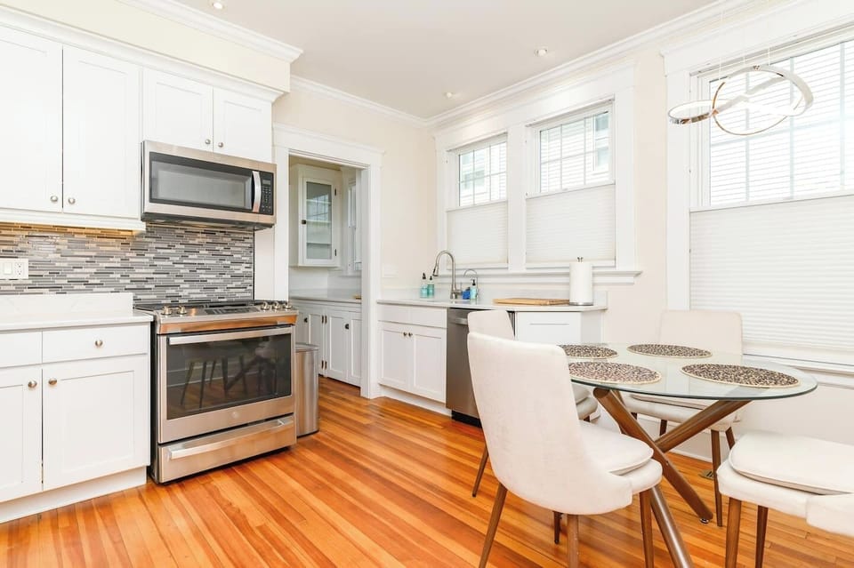Sunny dining nook with a simple, elegant setup — great for quiet meals, morning coffee, or a cozy chat with a friend.