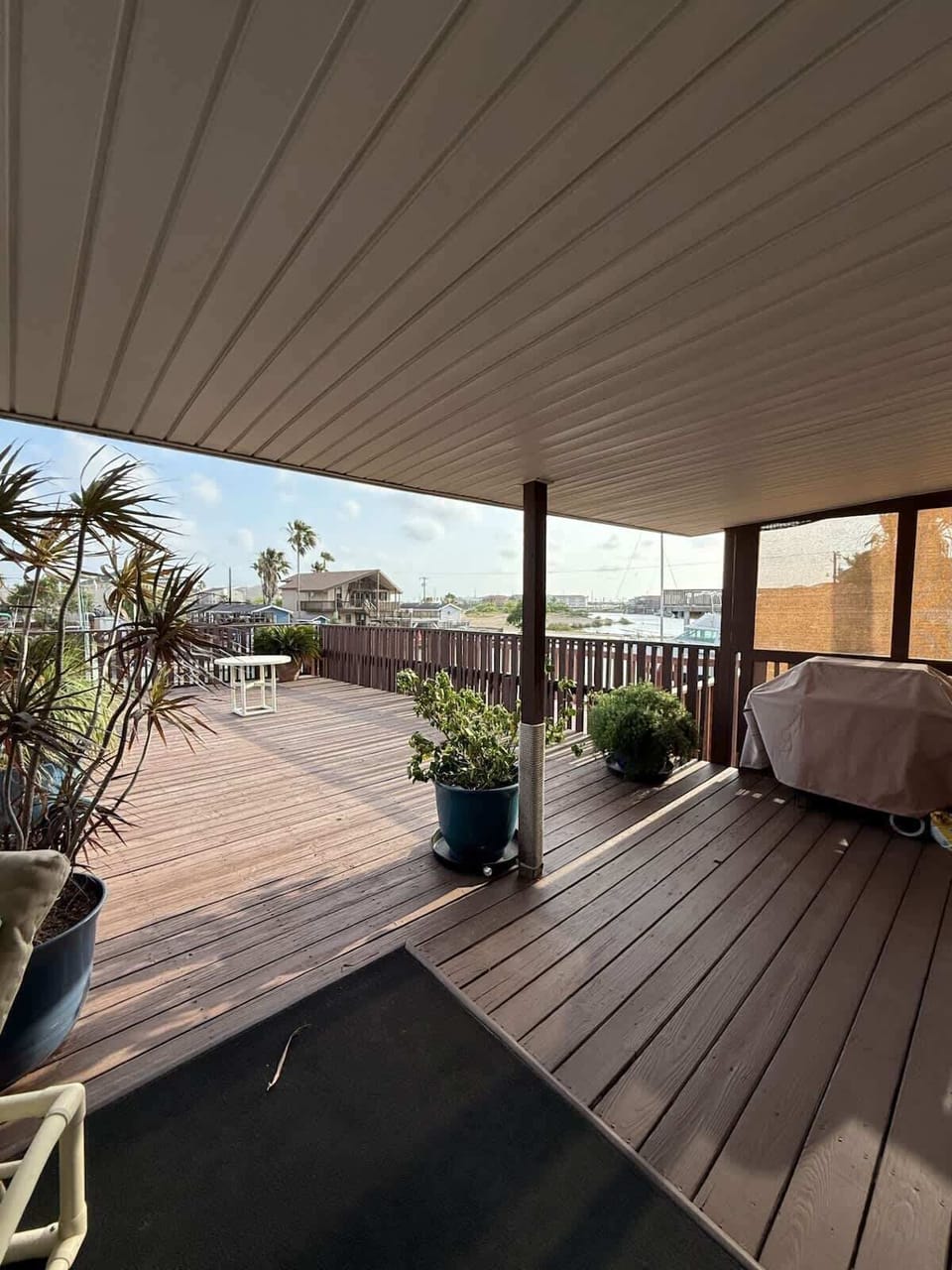 Waterfront deck with relaxing views, perfect for morning coffee, sunset unwinding, and fresh air moments