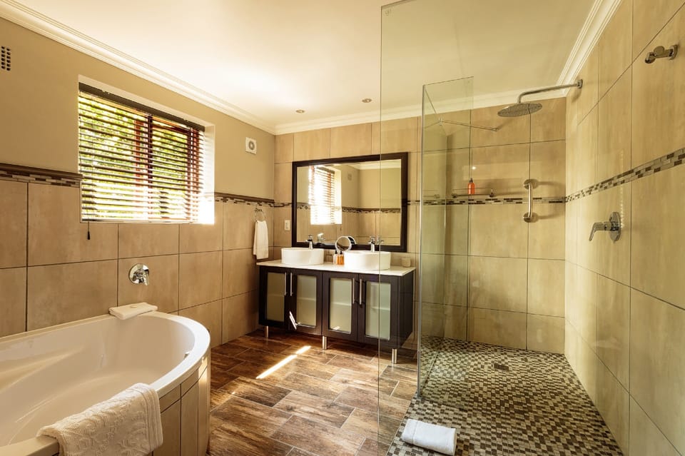Double or Twin Room, Patio, Garden Area | Bathroom | Separate tub and shower, free toiletries, bathrobes, towels