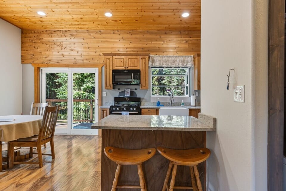 Feel right at home at the Story Cabin.