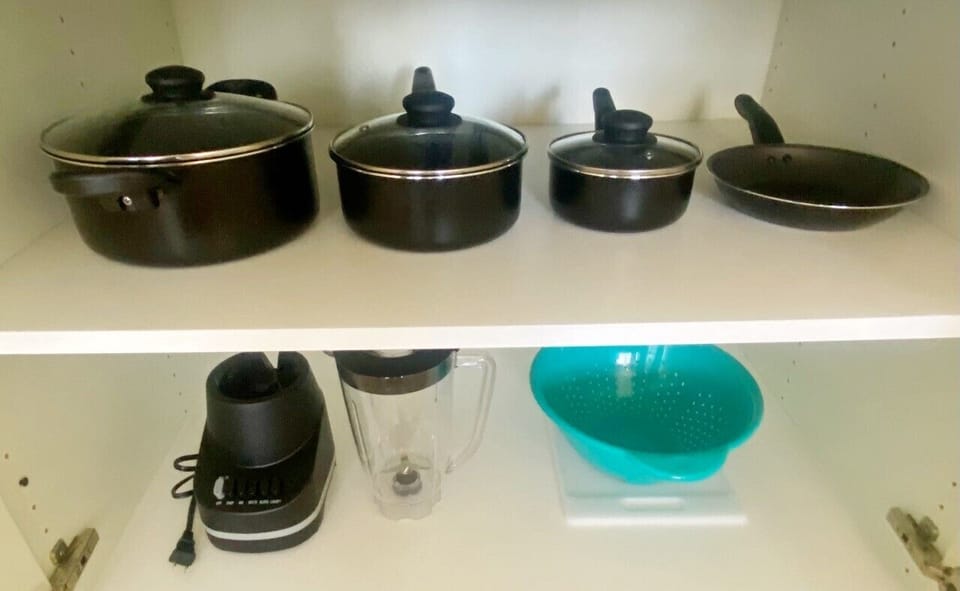 Pots and pans provided!