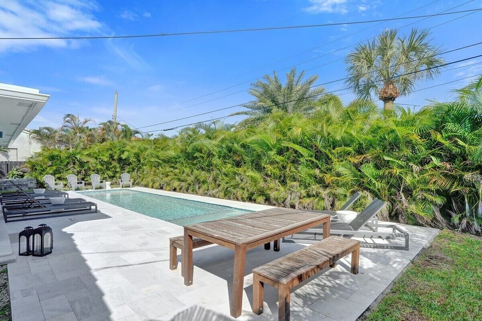 Luxury House, Private Bathroom, Garden View | Outdoor pool | Outdoor pool, a heated pool, sun loungers