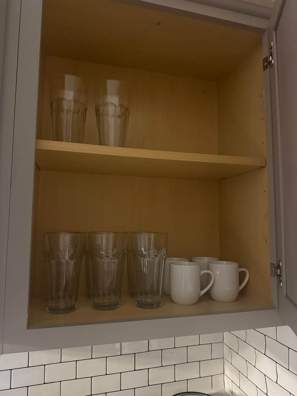 Stocked glassware