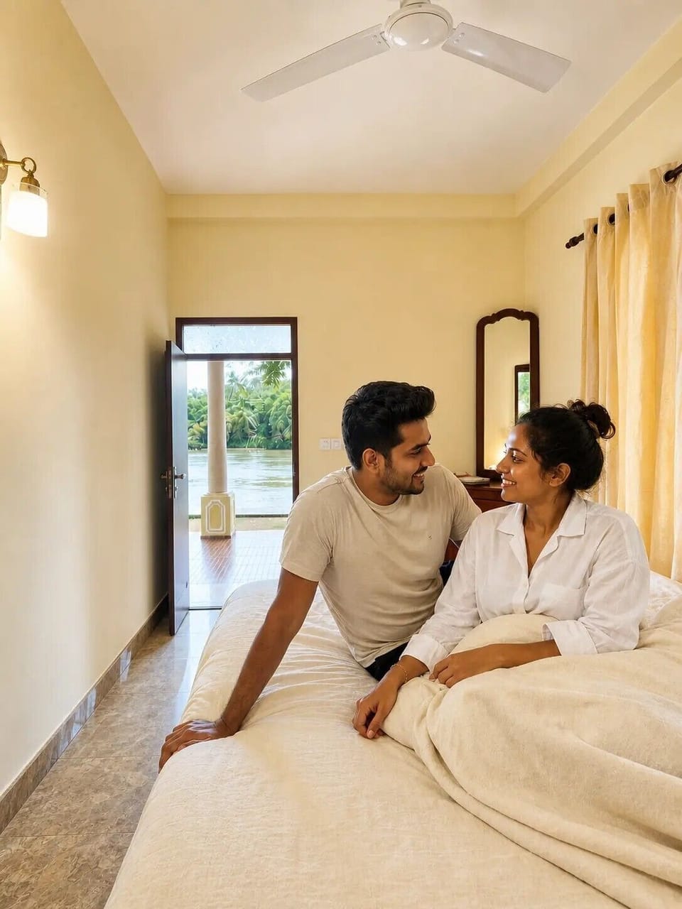 Romantic Double Room, Patio, River View | WiFi (free)