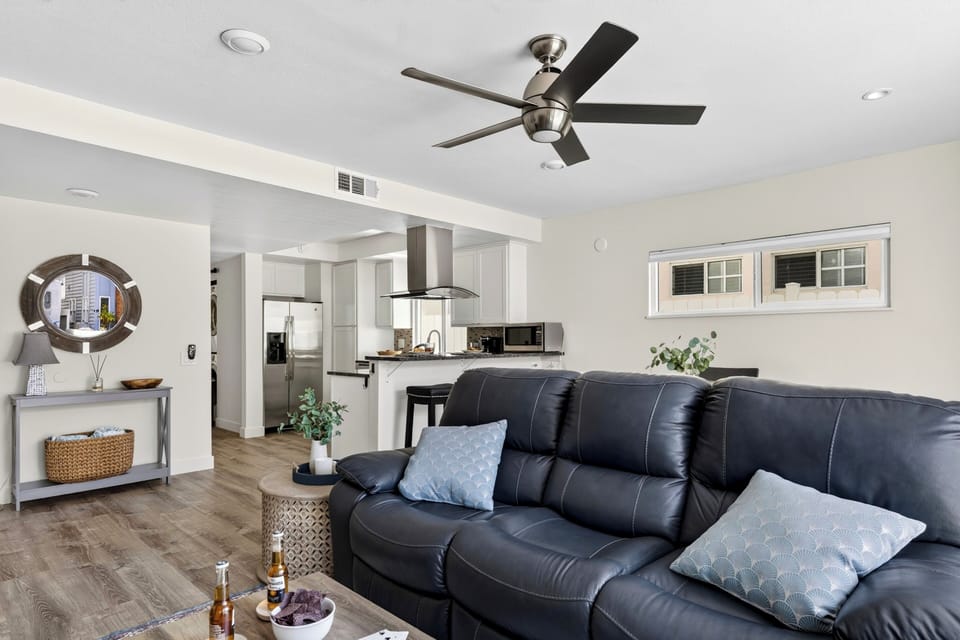 Open-concept living space with comfortable seating