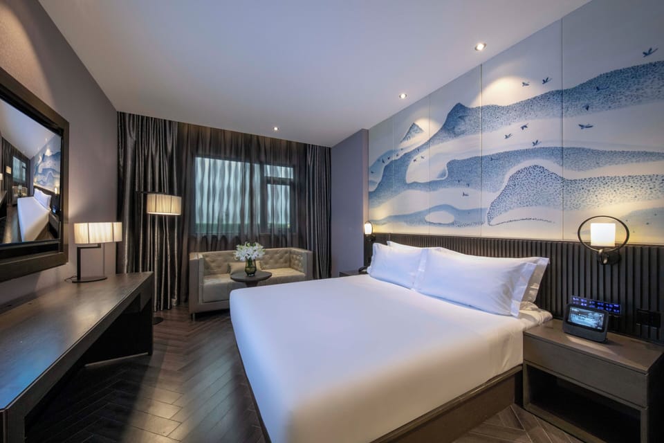 Classic Double Room, City View | Down comforters, minibar (free items), in-room safe, desk