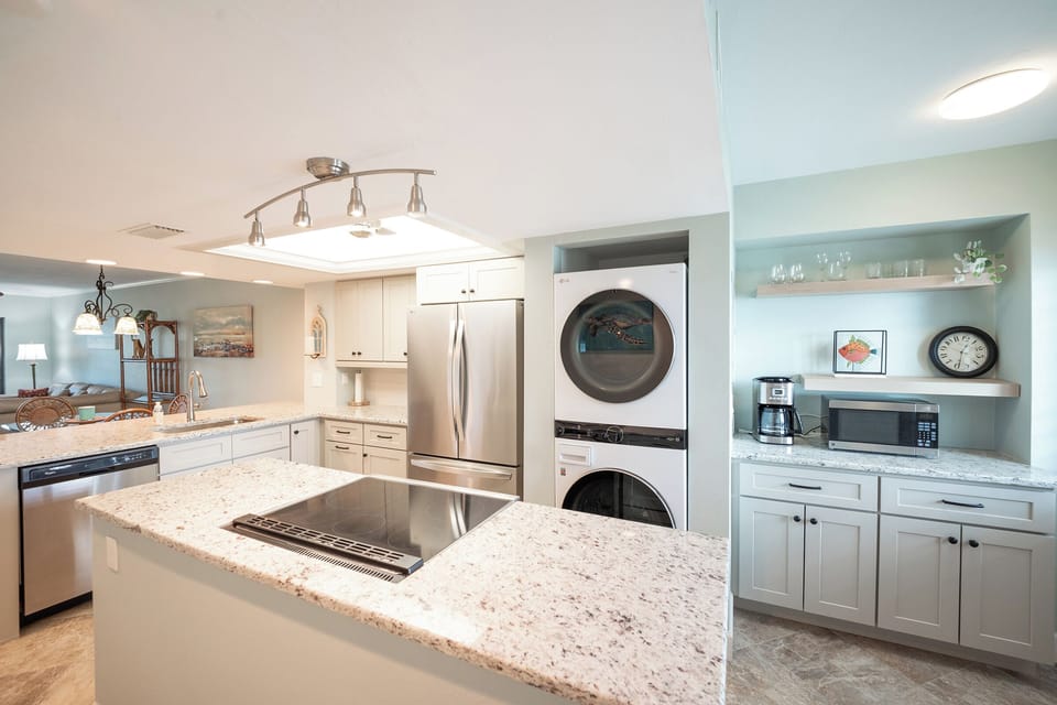 Wonderful Kitchen is newly remodeled and includes a full sized washer and dryer