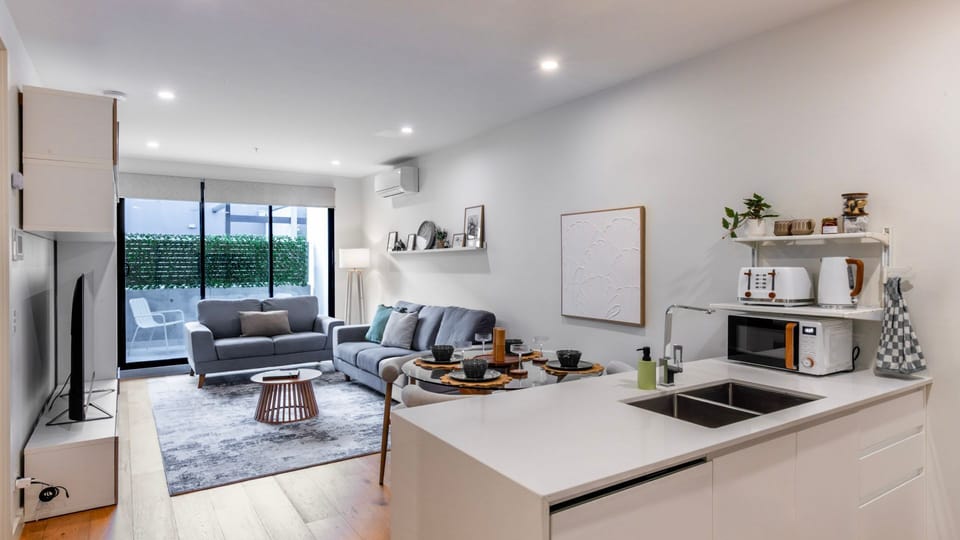 Welcome to a bright and contemporary apartment designed for a comfortable stay.