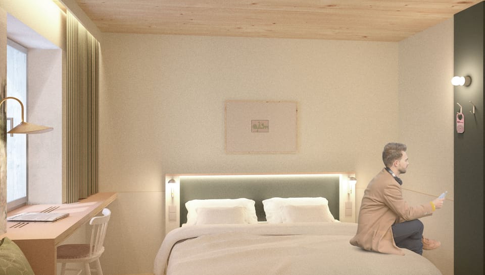 Classic Double Room, City View | Hypo-allergenic bedding available, in-room safe, blackout drapes