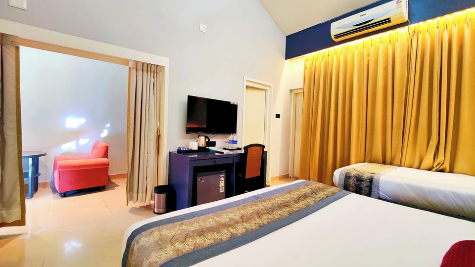 Superior Triple Room, Lake View | Desk, laptop workspace, soundproofing, iron/ironing board (on request)