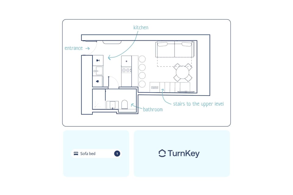Floor plan of the lower floor