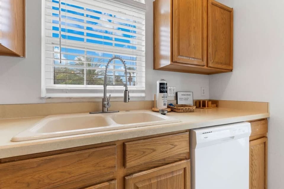 Fully stocked kitchen with modern appliances and everything you need to cook at home