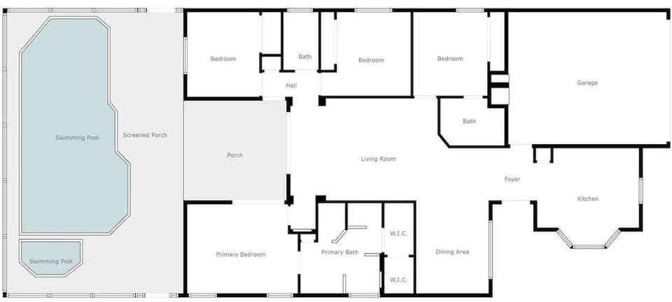 Clear floor plan to help you visualize the spacious layout