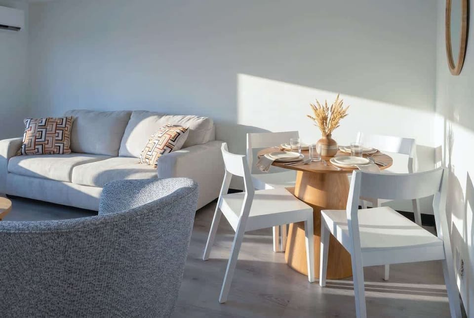 Enjoy meals, snacks, or your morning coffee in the inviting dining area.