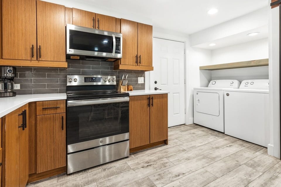 Kitchen fully stocked for your cooking needs