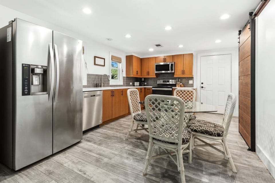 Kitchen fully stocked for your cooking needs