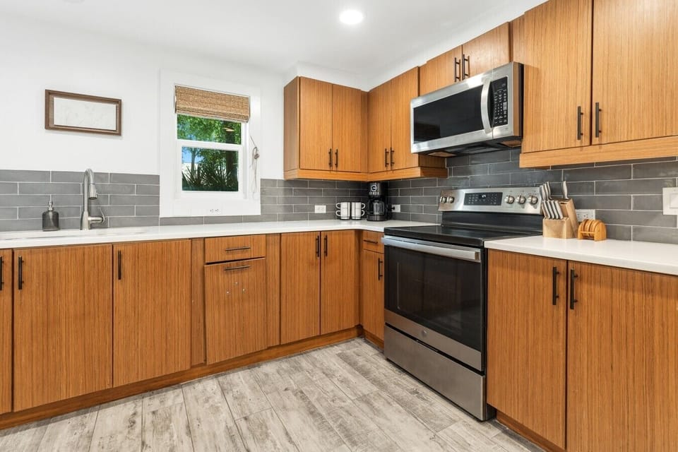 Kitchen fully stocked for your cooking needs