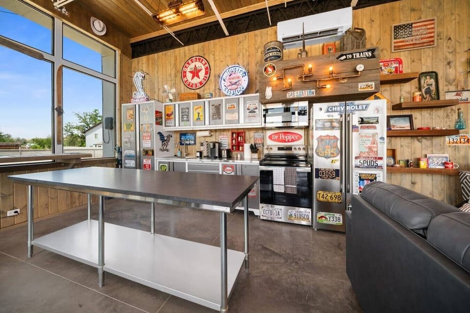 Garage Themed Kitchen & Island!