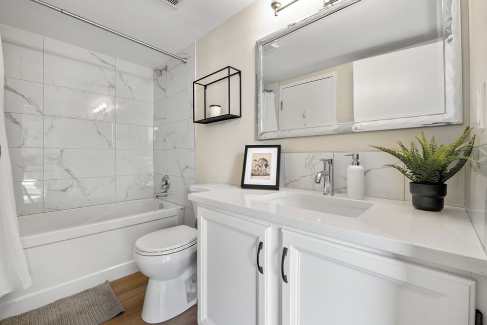 Bathroom-clean & bright