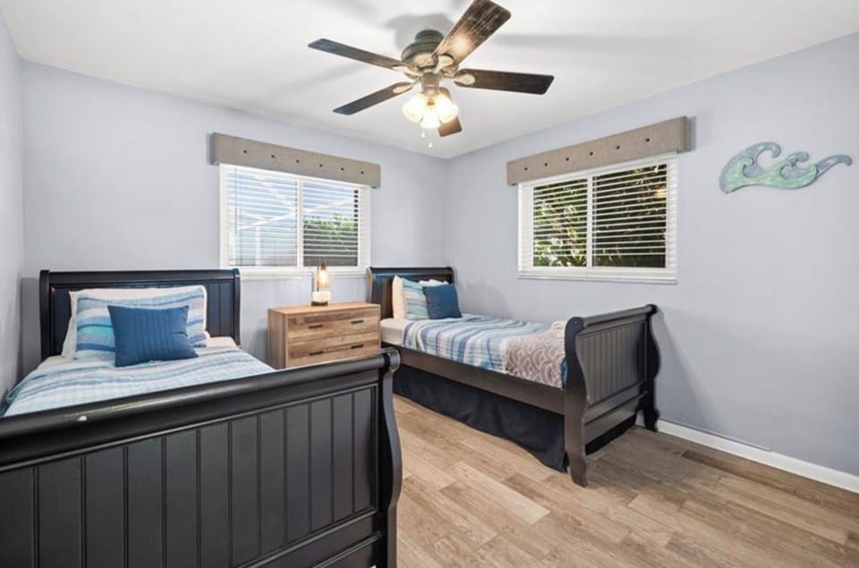 Two twin beds