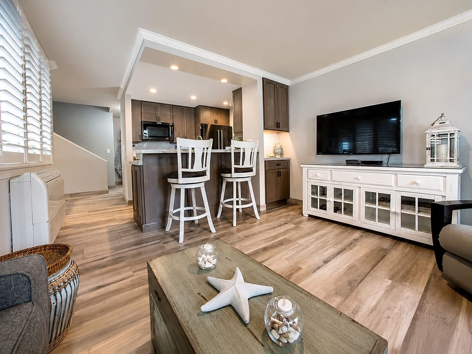Living Area With Kitchen