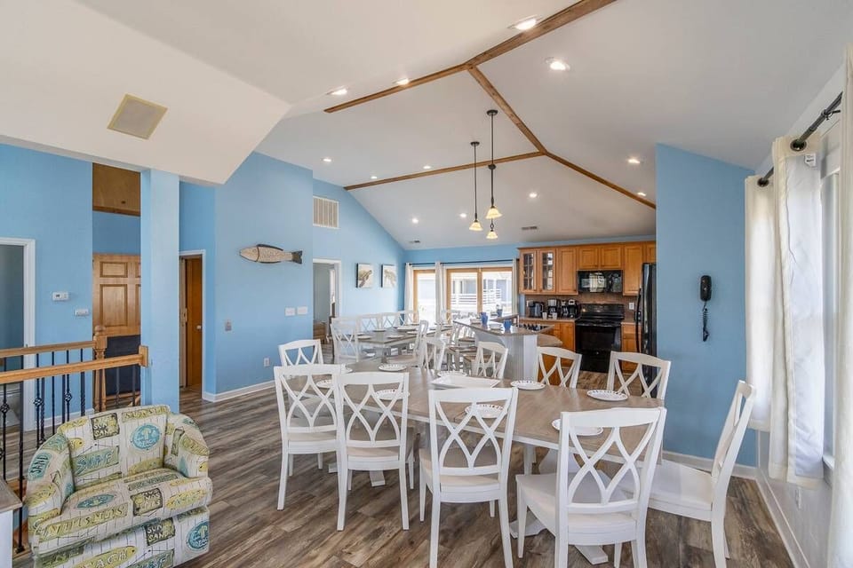 Top Level Dining Area (Table 2 of 2) - Hosted by BeachVacationsOBX