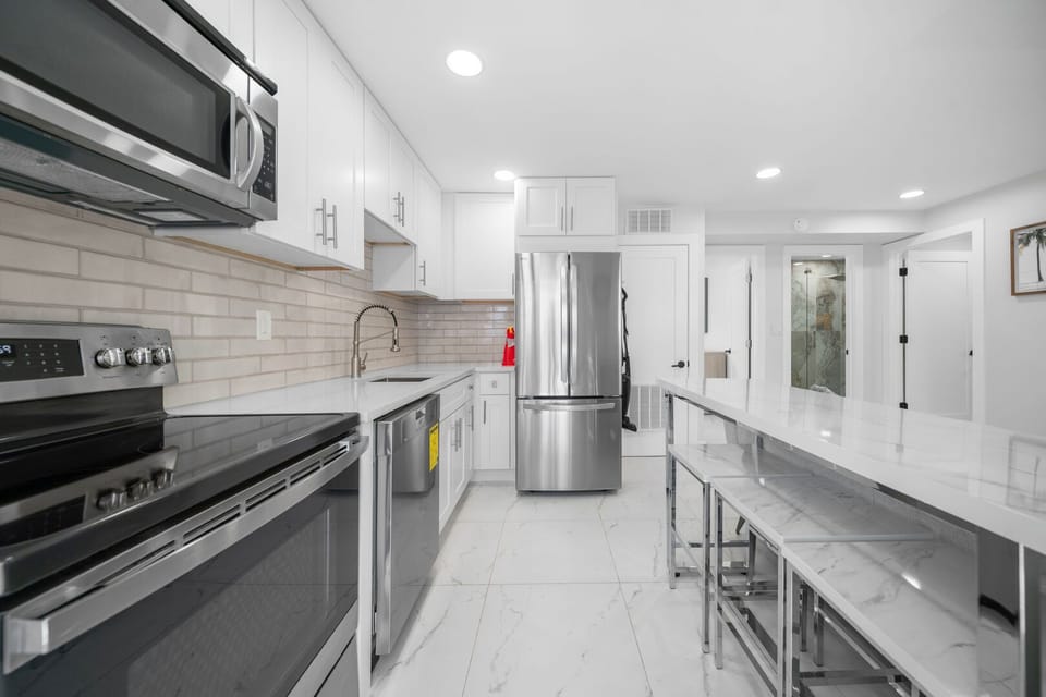 Fully stocked kitchen
