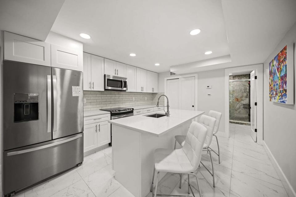 Fully stocked kitchen