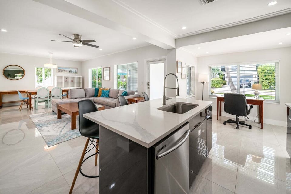 Open plan interior