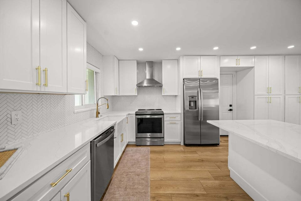 Fully stocked kitchen