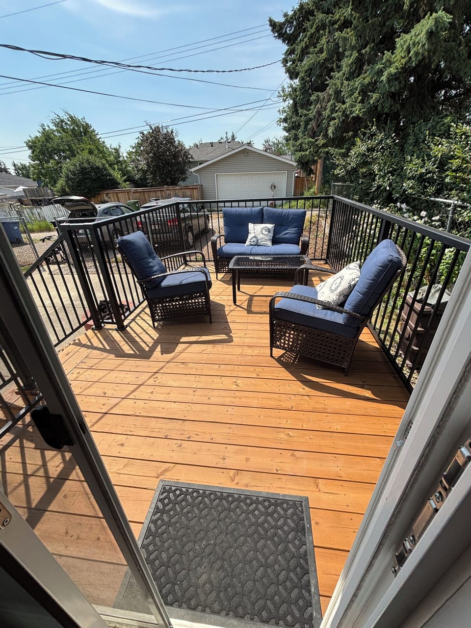 New deck to enjoy the sunshine outside. 