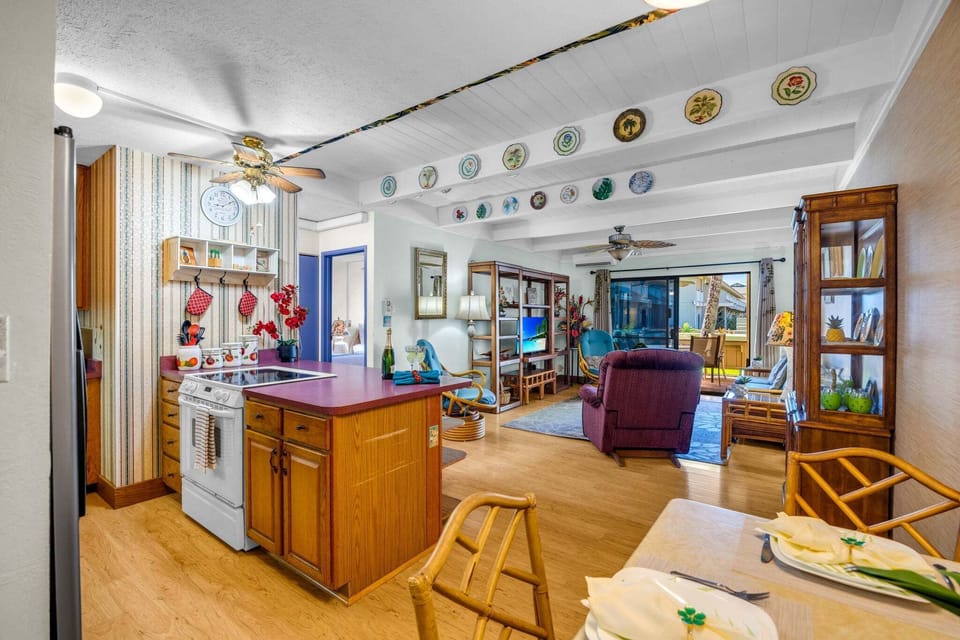 Functional kitchen with plenty of storage and workspace.