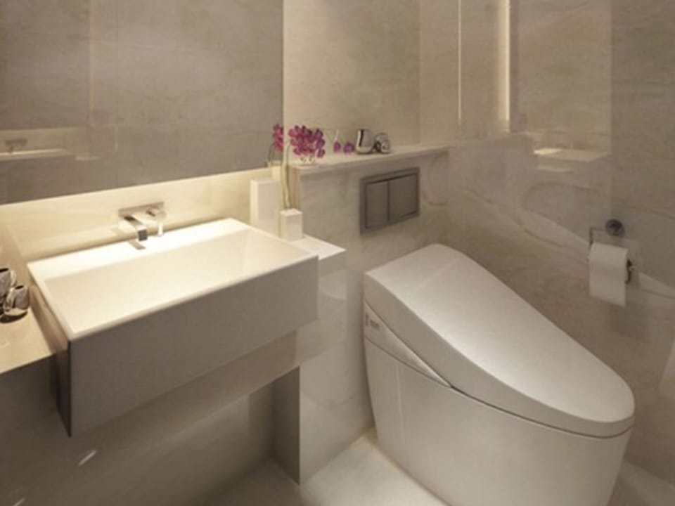 Shower, free toiletries, hair dryer, slippers
