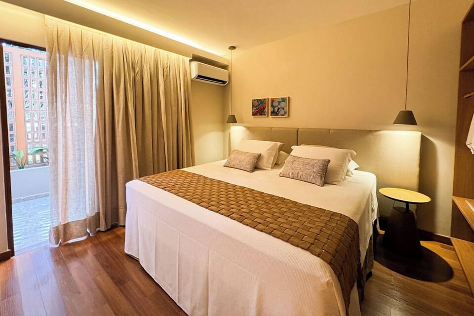 Quarto Superior Premier - Inclui acesso ao Parque Aquático Hot Beach Olímpia | Premium bedding, minibar, in-room safe, laptop workspace