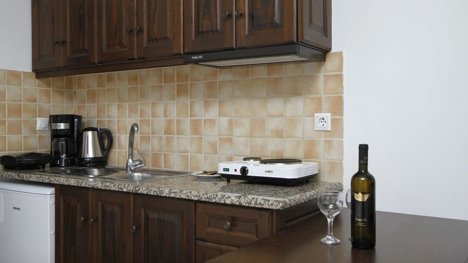Apartment, 1 Bedroom | Private kitchenette | Fridge, stovetop, coffee/tea maker, cookware/dishes/utensils