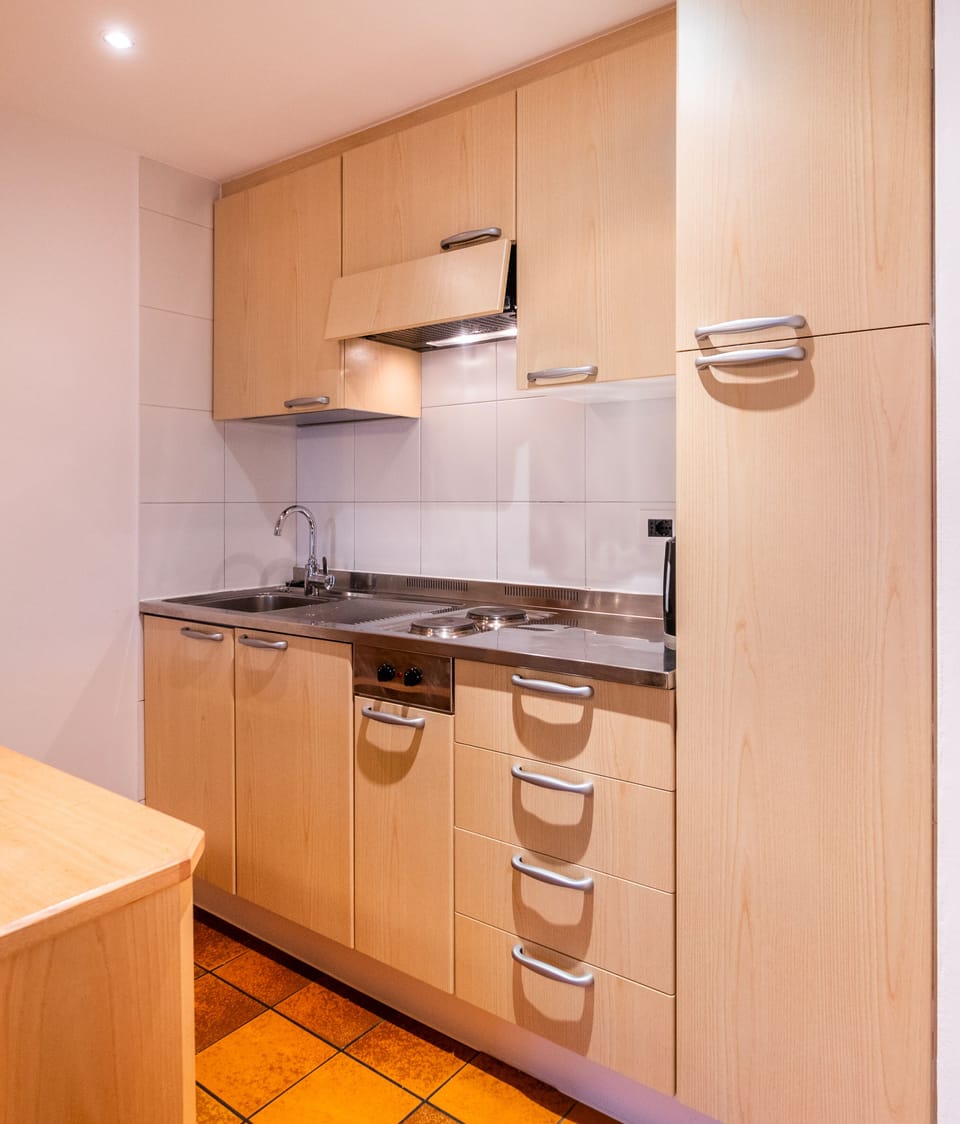 Apartment, 2 Bedrooms | Private kitchen | Fridge, stovetop, electric kettle, cookware/dishes/utensils