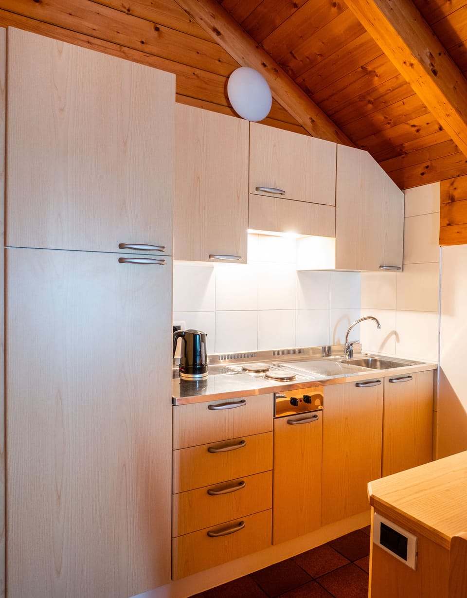 Studio | Private kitchen | Fridge, stovetop, electric kettle, cookware/dishes/utensils