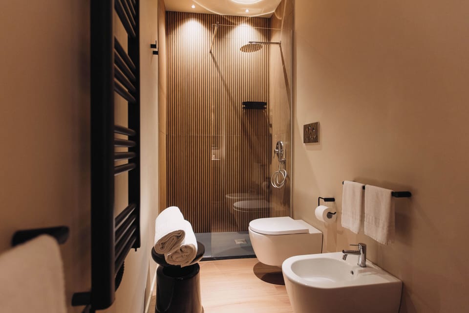 Comfort Room, Courtyard View | Bathroom | Shower, hair dryer, towels, soap