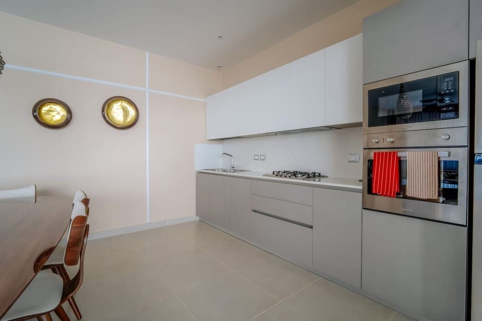 A fully equipped kitchen with everything you need to prepare meals during your stay.