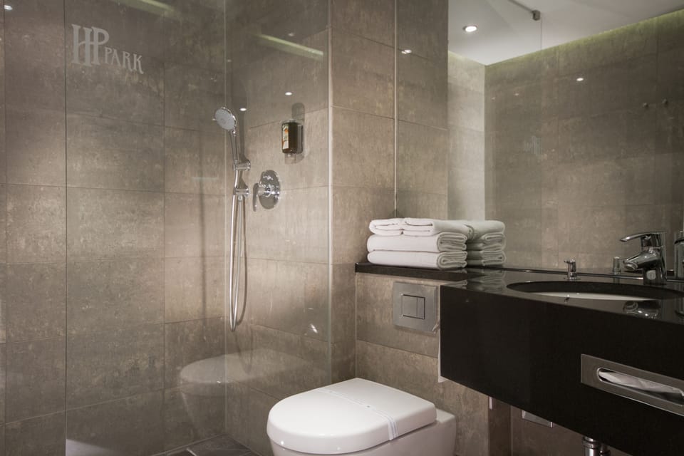Hair dryer, towels