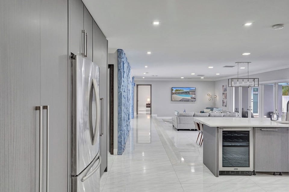 Luxury Villa, Sea View | Private kitchen | Coffee/tea maker, fridge, microwave, oven