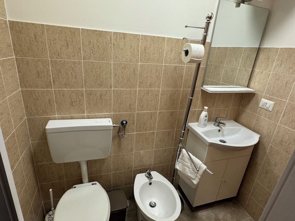 Classic Double Room, City View (Room 3) | Bathroom | Shower, hair dryer, towels, soap