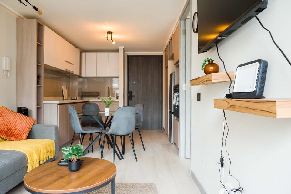 Cozy studio with modern amenities and stylish decor, perfect for a comfortable stay in the heart of the city.