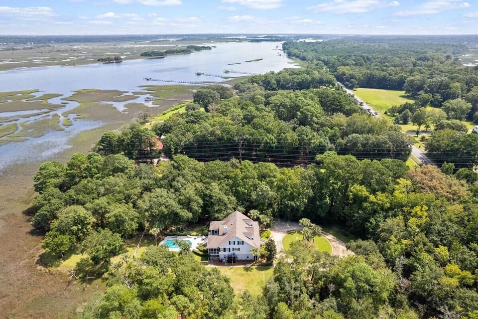 House, Multiple Beds (Boview Hall- Pool, Hot Tub-15 mins to) | Aerial view