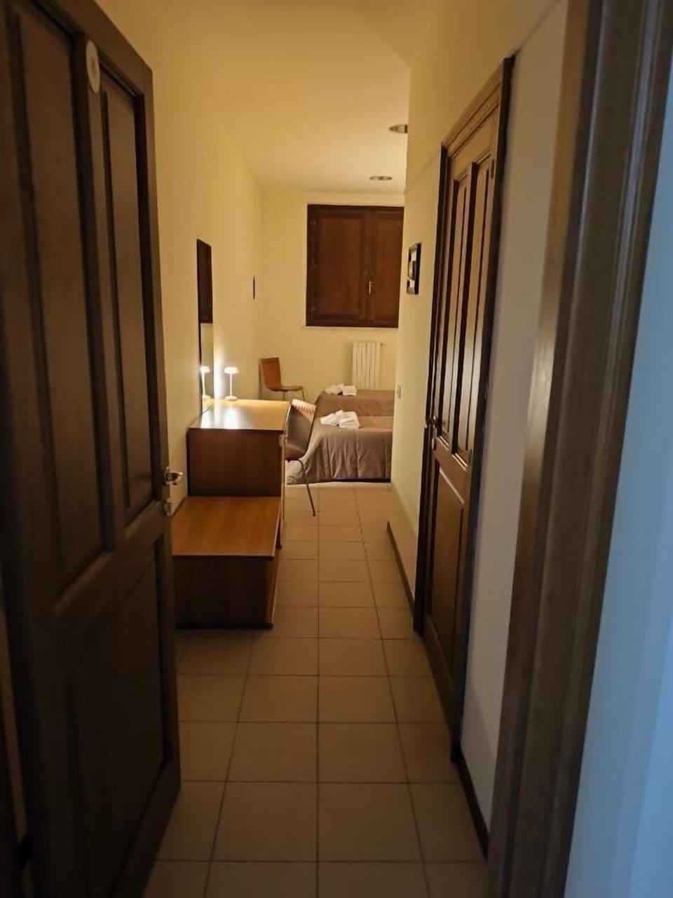 Desk, laptop workspace, iron/ironing board (on request), WiFi (free)